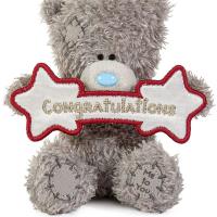 4" Congratulations Banner Me to You Bear Extra Image 2 Preview